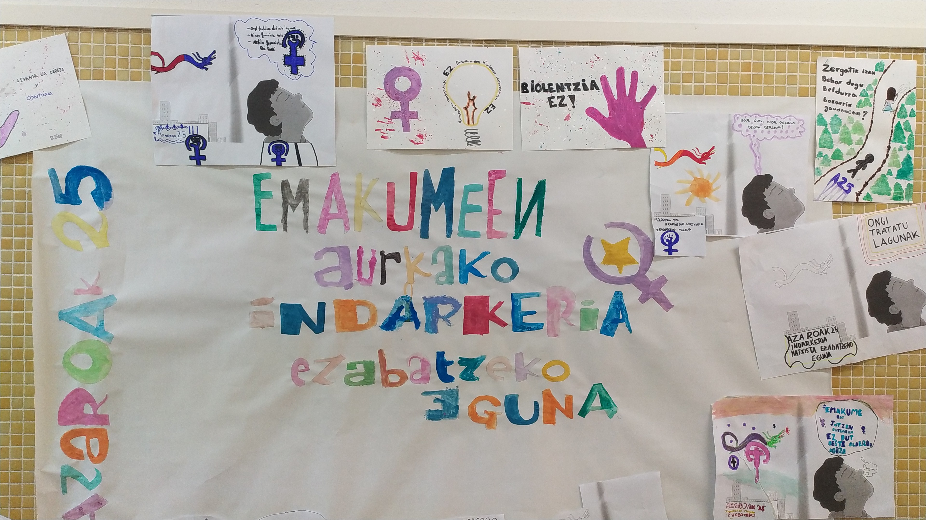 Trabajos de los alumnos del 25 de noviembre